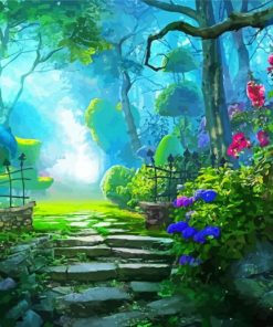 Peaceful Mystical Forest paint by numbers