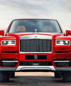 Red Roll Royce paint by numbers