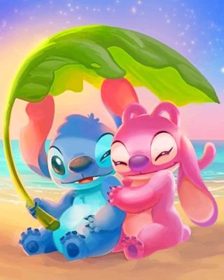 Stitch And Angel paint by number