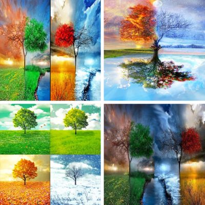 4 seasons - Paint by numbers - Numeral Paint