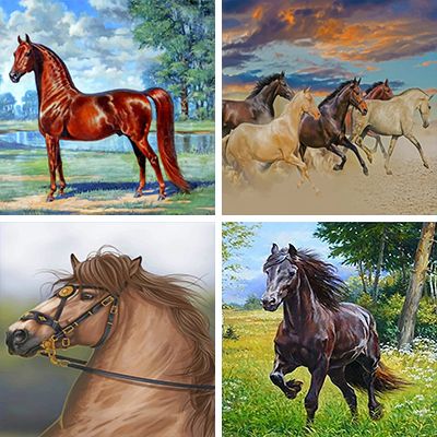 Arabia Horses painting by Numbers