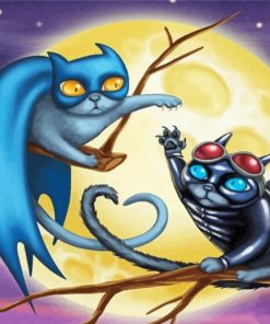 Powerful Cats paint by numbers