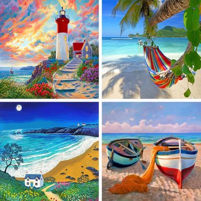 Beaches Painting  by Numbers