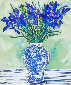 Blue And White Vase Art paint by numbers