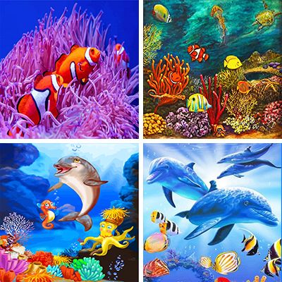 Coral Reef - Paint by numbers - Numeral Paint