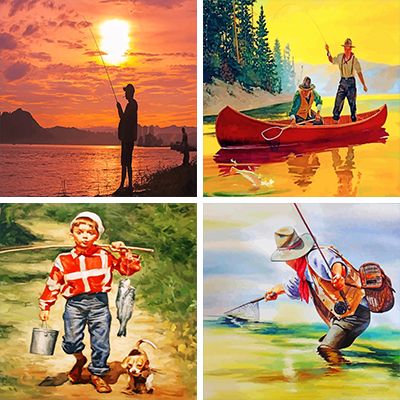 Fishing painting by Numbers  