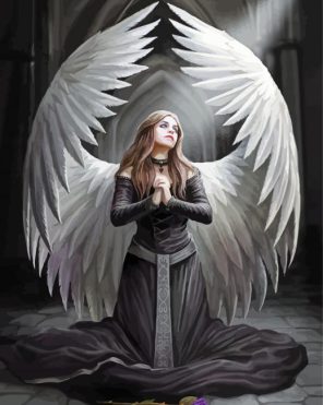Gothic Angel paint by numbers