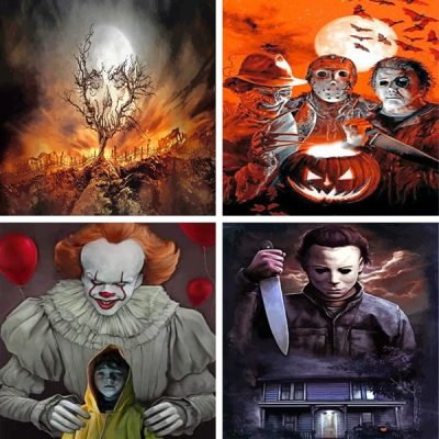 Horror Painting by Numbers