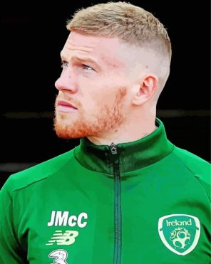 James McClean paint by numbers