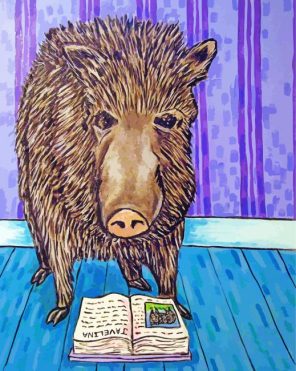 Javelina Reading Paint By Numbers