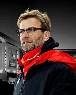 The Football Manager Jurgen Klopp paint by numbers