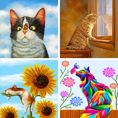Kitten Painting by Numbers     