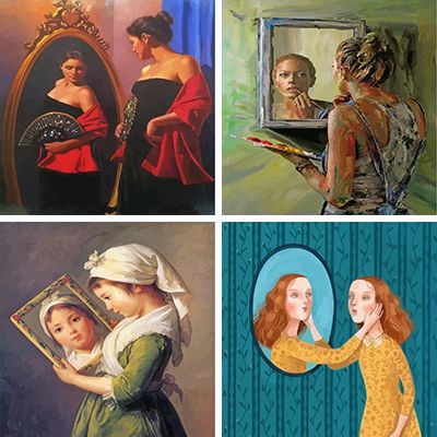 Mirror  painting by Numbers    
