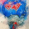 Ole Miss Helmets Paint by numbers