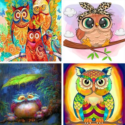 Owls Paint by numbers