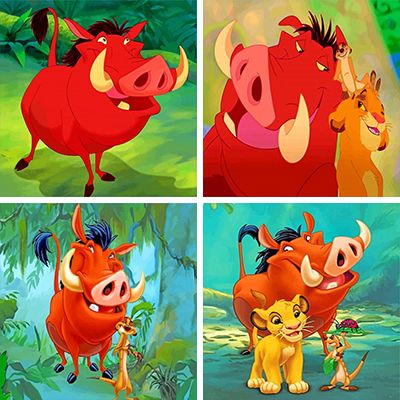 Pumbaa paint by Numbers   