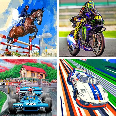 Racing  paint by Numbers 