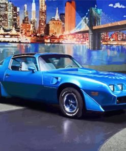 The 1979 Blue Pontiac Firebird paint by numbers