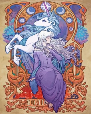 The Last Unicorn  paint by numbers 