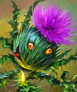 Thistles Art paint by numbers