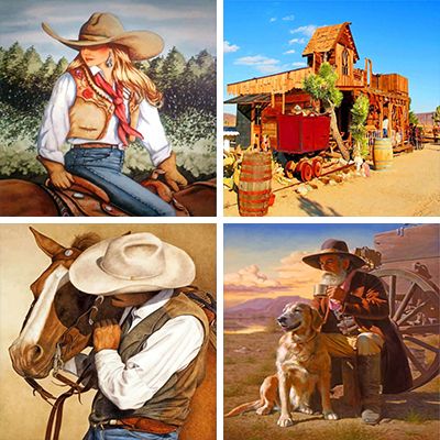 Westerns painting by Numbers