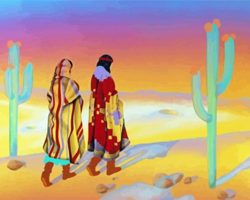 Native Women paint by numbers