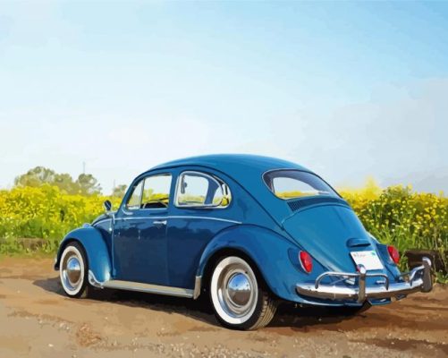 Volkswagen Beetle paint by numbers