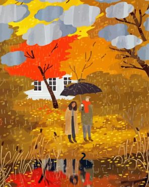 Autumn Lovers paint by numbers
