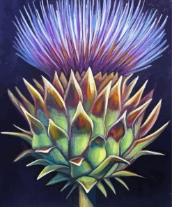 Aesthetic Thistles paint by numbers
