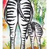 Zebra Butts paint by numbers