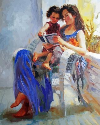 Mother And Daughter paint by numbers