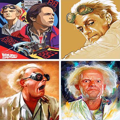 Back to the future  paint by Numbers  
