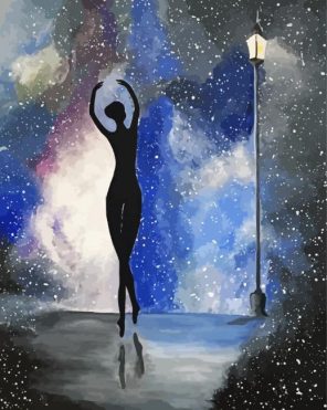 Ballerina Universe Girl paint by numbers