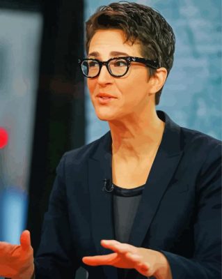 Classy Rachel Maddow paint by numbers