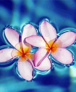 Cute Flowers On Water paint by numbers