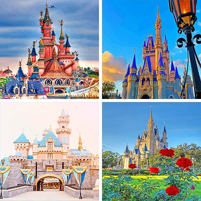 disney castle paint by Numbers 