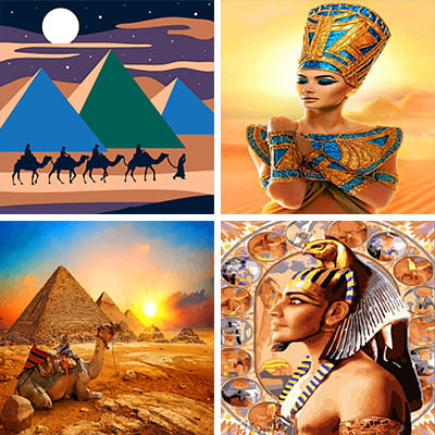 egypt Painting by Numbers