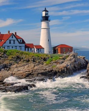 Portland Head Lighthouse Paint By Numbers