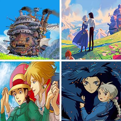 Howls Moving Castle - Paint By Numbers - Numeral Paint