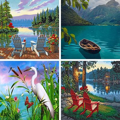 lakeside paint by Numbers