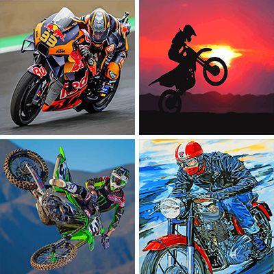 motorcycle paint by Numbers 