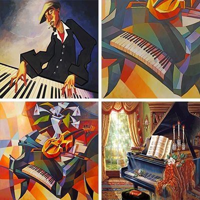 pianos paint by Numbers   