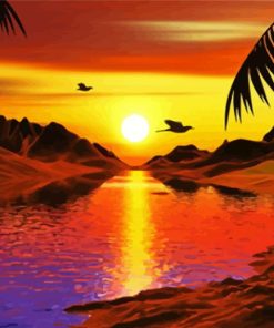 River Evining paint by numbers