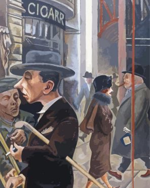 Street Scene By George Grosz paint by numbers