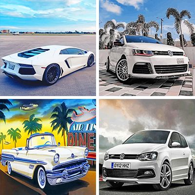 white car paint by Numbers