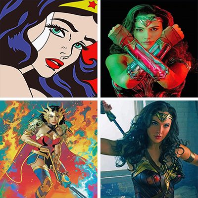 wonder woman paint by Numbers