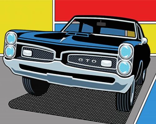 1967 Pontiac Illustration paint by numbers