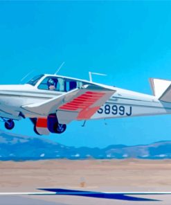 Beechcraft Bonanza Airplane paint by numbers