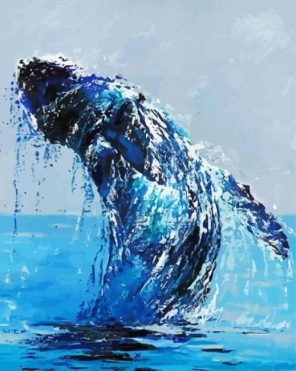 Abstract Whale paint by numbers