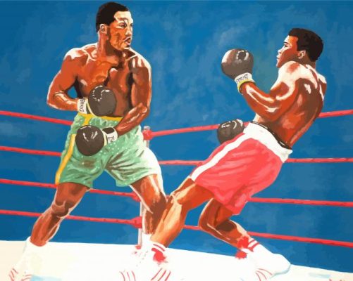 Muhammad Ali vs Frazier paint by numbers